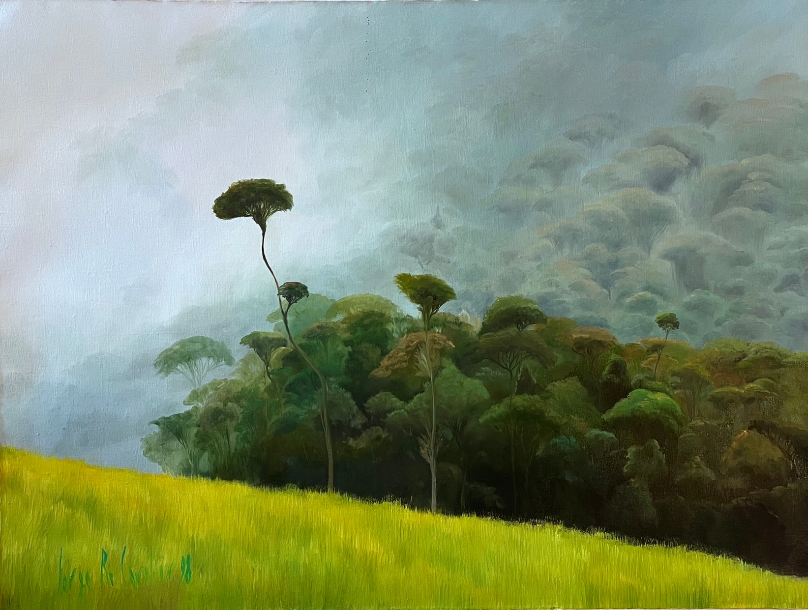 Pradera y Selva, Oil on canvas, 1998 — Cavelier Arte